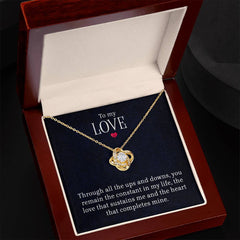 To My Love - Lov eKnot Necklace